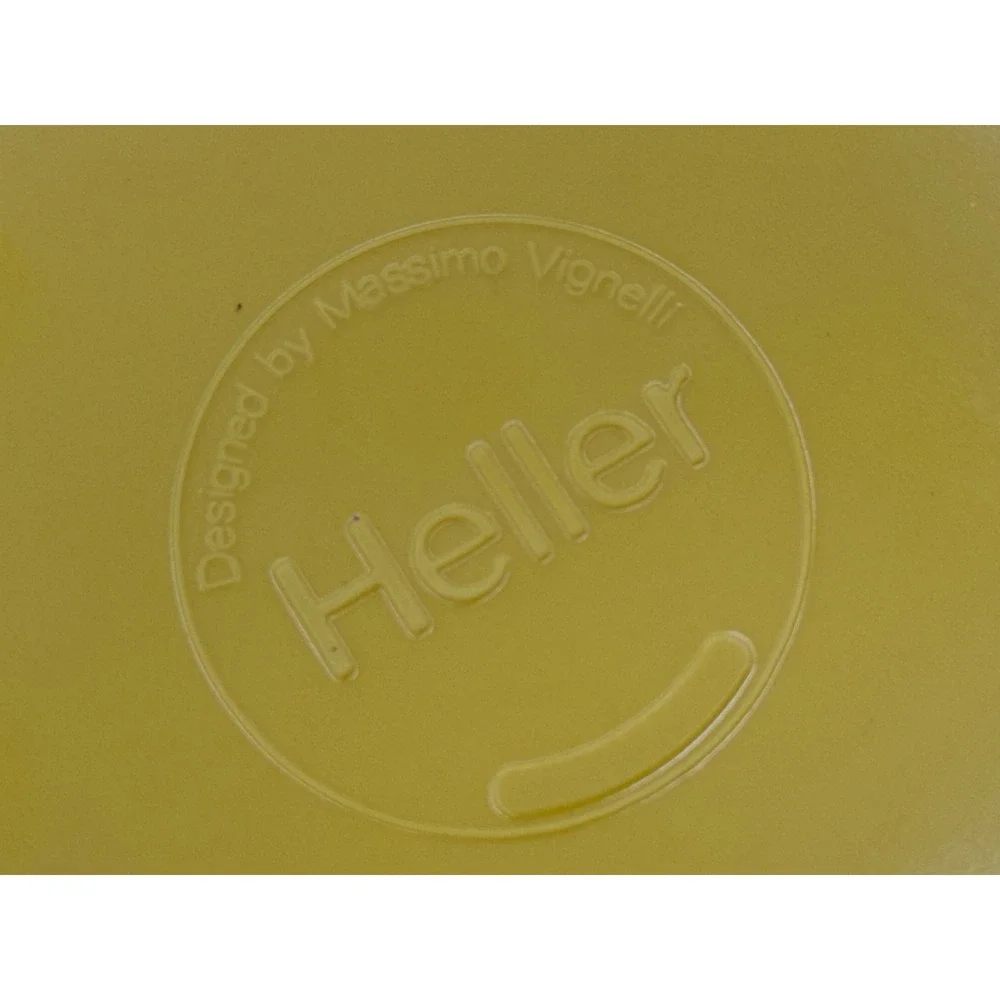 Vintage Heller Yellow Stacking Plates Set of 4 Massimo Vignelli MCM Melamine